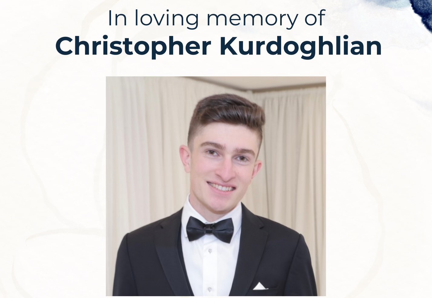 Christopher Kurdoghlian Suicide – Obituary Los Angeles, CA: In Loving Memory Of Christopher Kurdoghlian